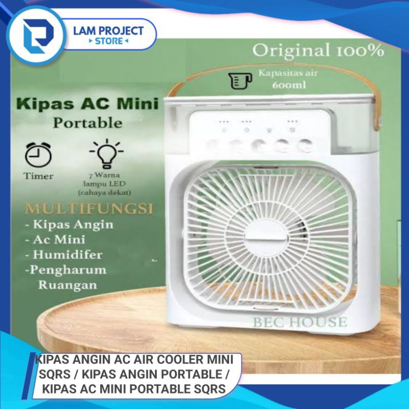 Kipas Angin Ac Air Cooler Mini SQRS / Kipas Angin Portable / Kipas Ac Mini Portable SQRS