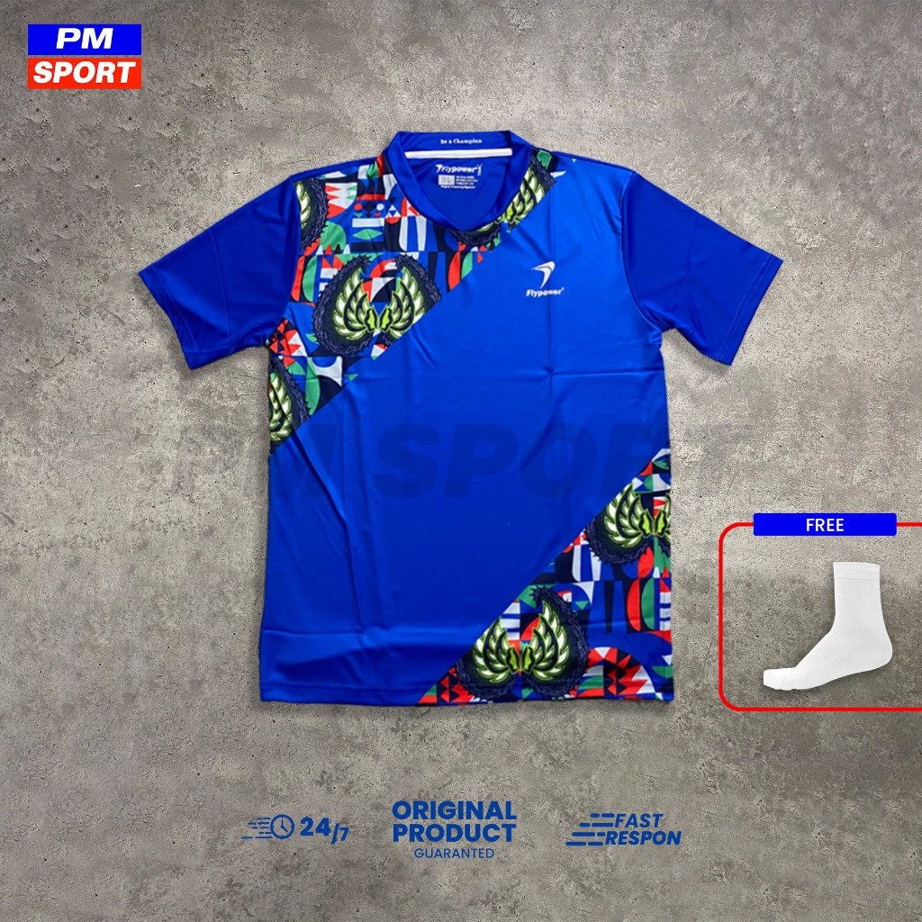 JERSEY BADMINTON KAOS BAJU BULUTANGKIS FLYPOWER RINJANI 8 ORIGINAL
