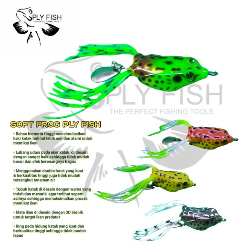 Umpan Pancing Umpan Casting Umpan Kodok Karet PLY FISH