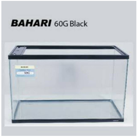 Aquarium Bahari 60G 60cm Ikan Reptil - Hitam
