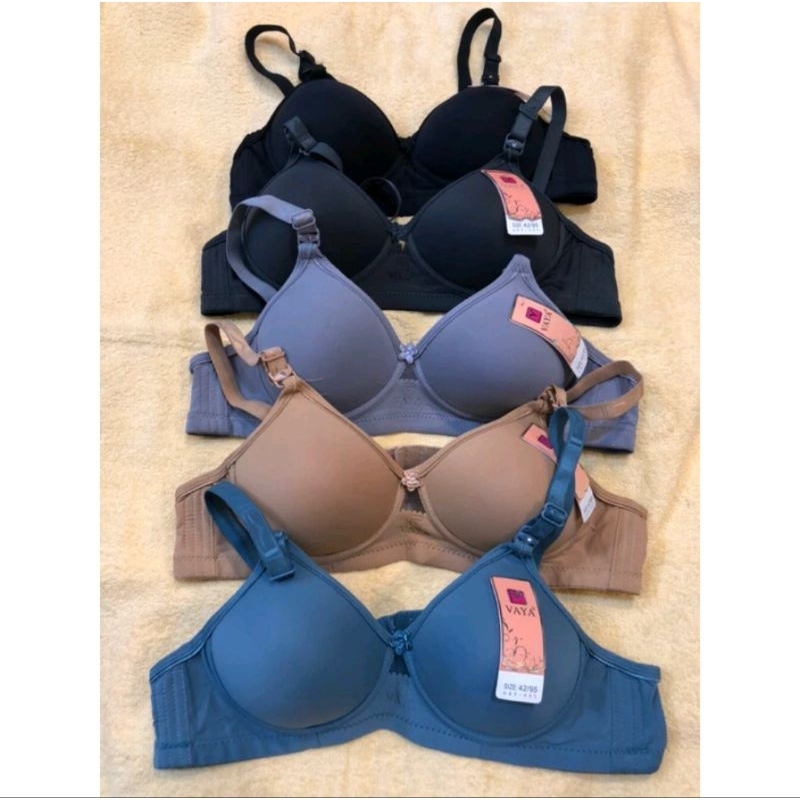 BH Bra Vaya Art B5 Cup B Tanpa Kawat Original Kait 3 Size 36-42