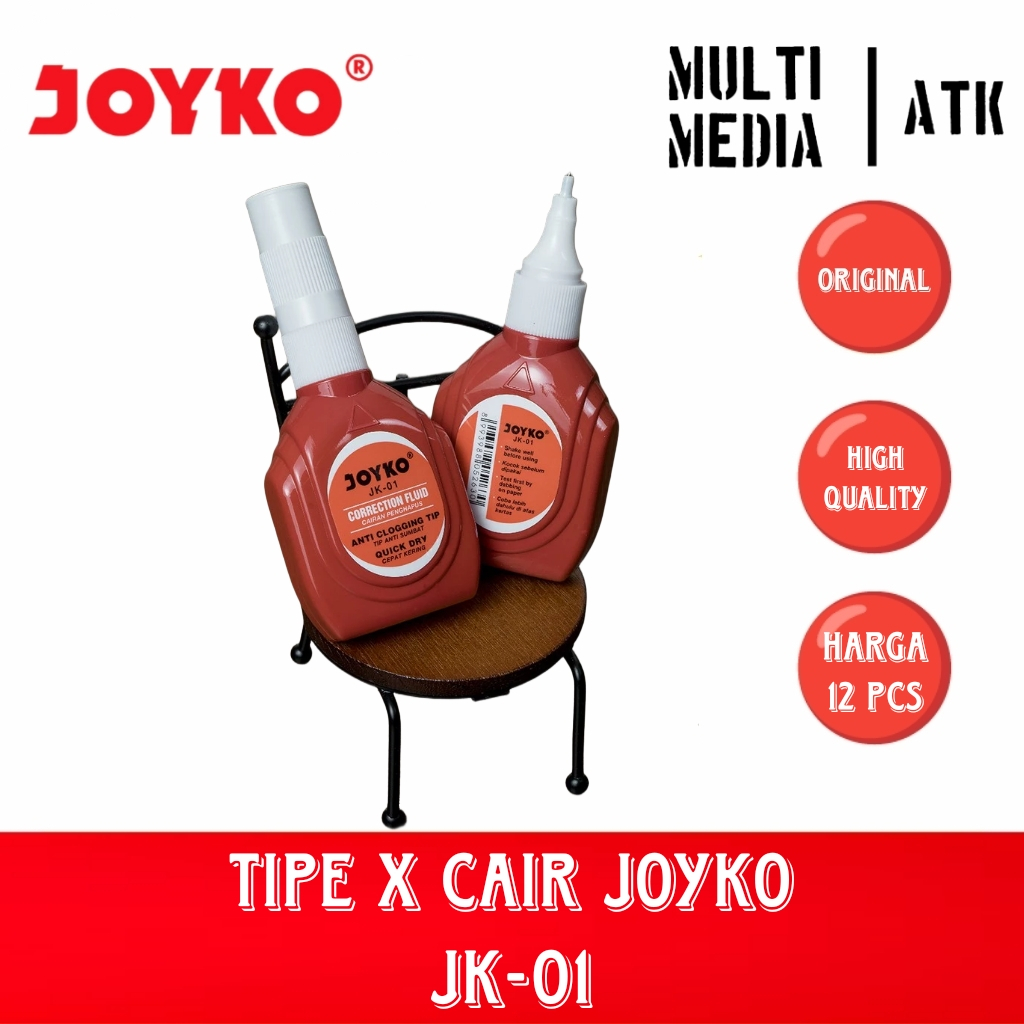 

RK CORRECTION PEN JOYKO / TIPE X JK-01 ISI 12 PCS