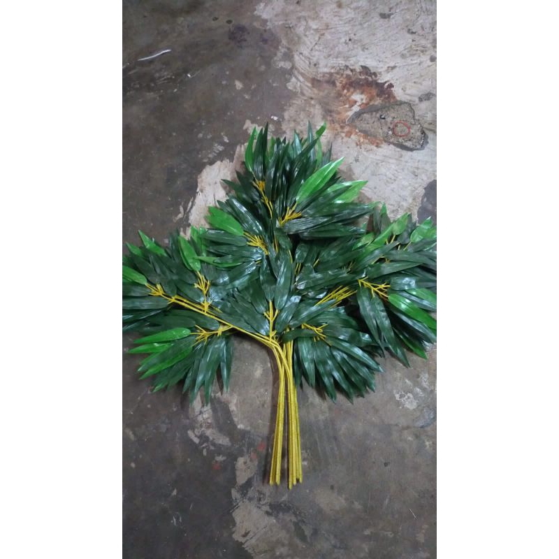 Daun bambu/bungaArtificial/BungaHias/TanamanPlastik