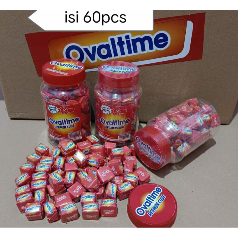 

Permen Cube Ovaltime Termurah 1 toples isi 60 pcs