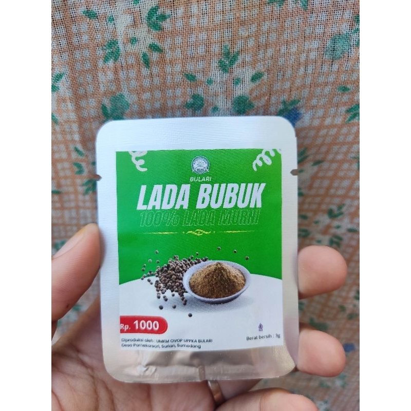 

BULARI LADA PUTIH BUBUK SACHET 3Gr