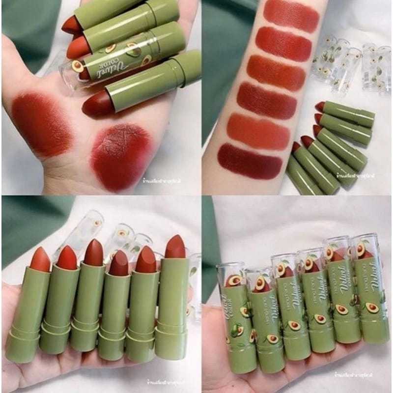LIPSTIK HASAYA AVOCADO MATTE  LIPSTIK MATTE DENGAN 6 PILIHAN WARNA YANG CANTIK