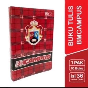 

BUKU TULIS BMC CAMPUS 36 LEMBAR SETARA SIDU ( 1 PAK ISI 10 BUKU)