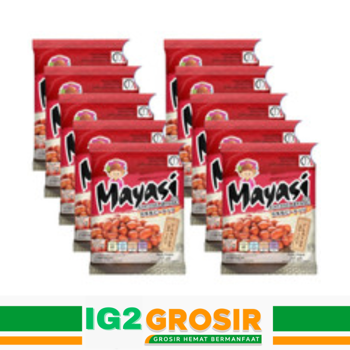 

Kacang Mayasi Rasa Pedas (1 Renceng/ Isi 10 Pcs)