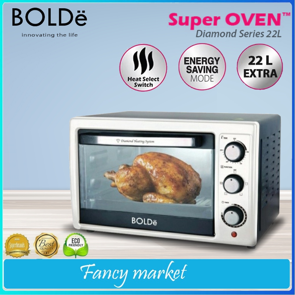 SUPER OVEN DIAMOND BOLDE  Oven Listrik Kapasitas 22 LITER