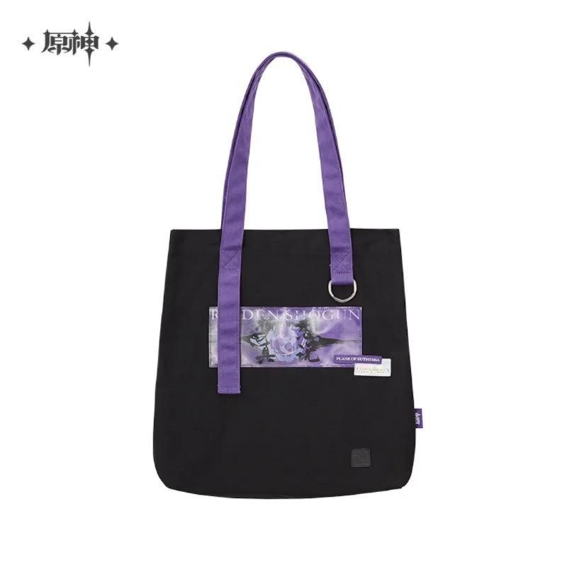 Genshin Impact Raiden Shogun Impression Canvas Tote Bag tote bag raiden shogun tas raiden shogun