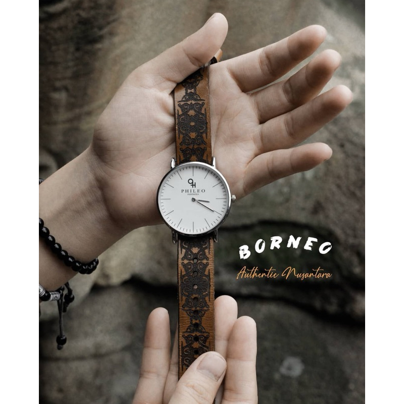 Jam Tangan Couple Authentic Phileo Indonesia Borneo Exclusive Box hampers
