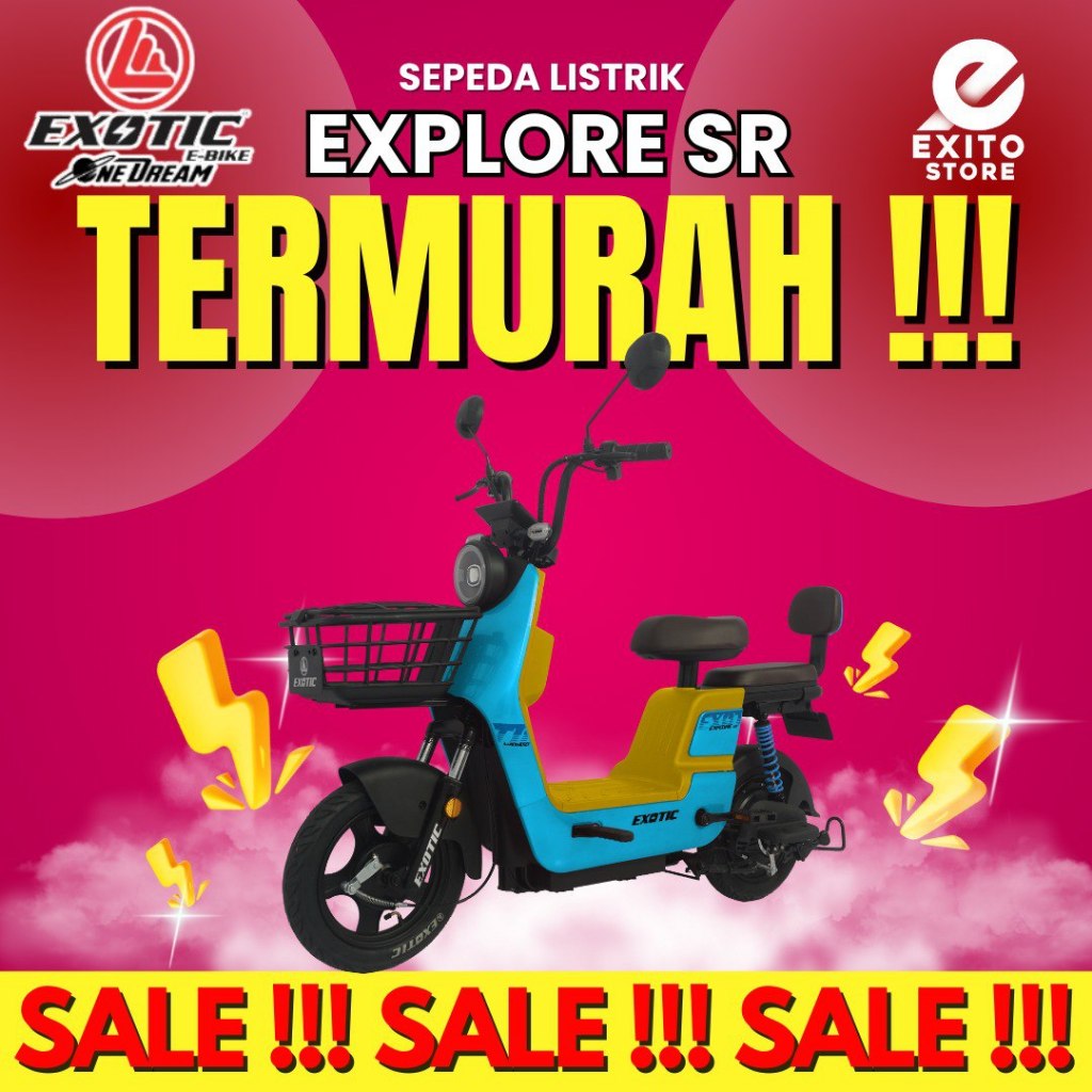 SEPEDA LISTRIK EXOTIC EXPLORE SR GARANSI RESMI EXOTIC