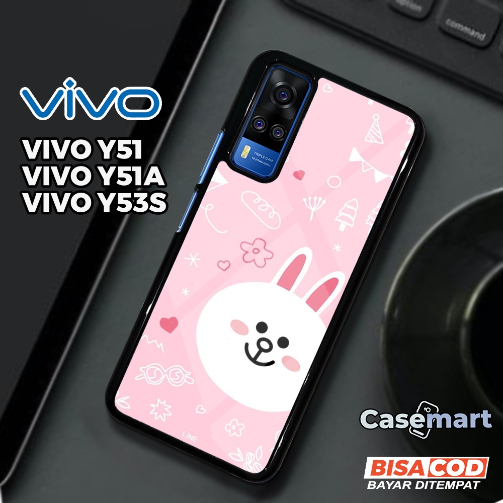 Case VIVO Y51 Y51A Y53S Casing VIVO Y51 Y51A Y53S Casemart [LN01] Case Glossy Case Aesthetic Custom 