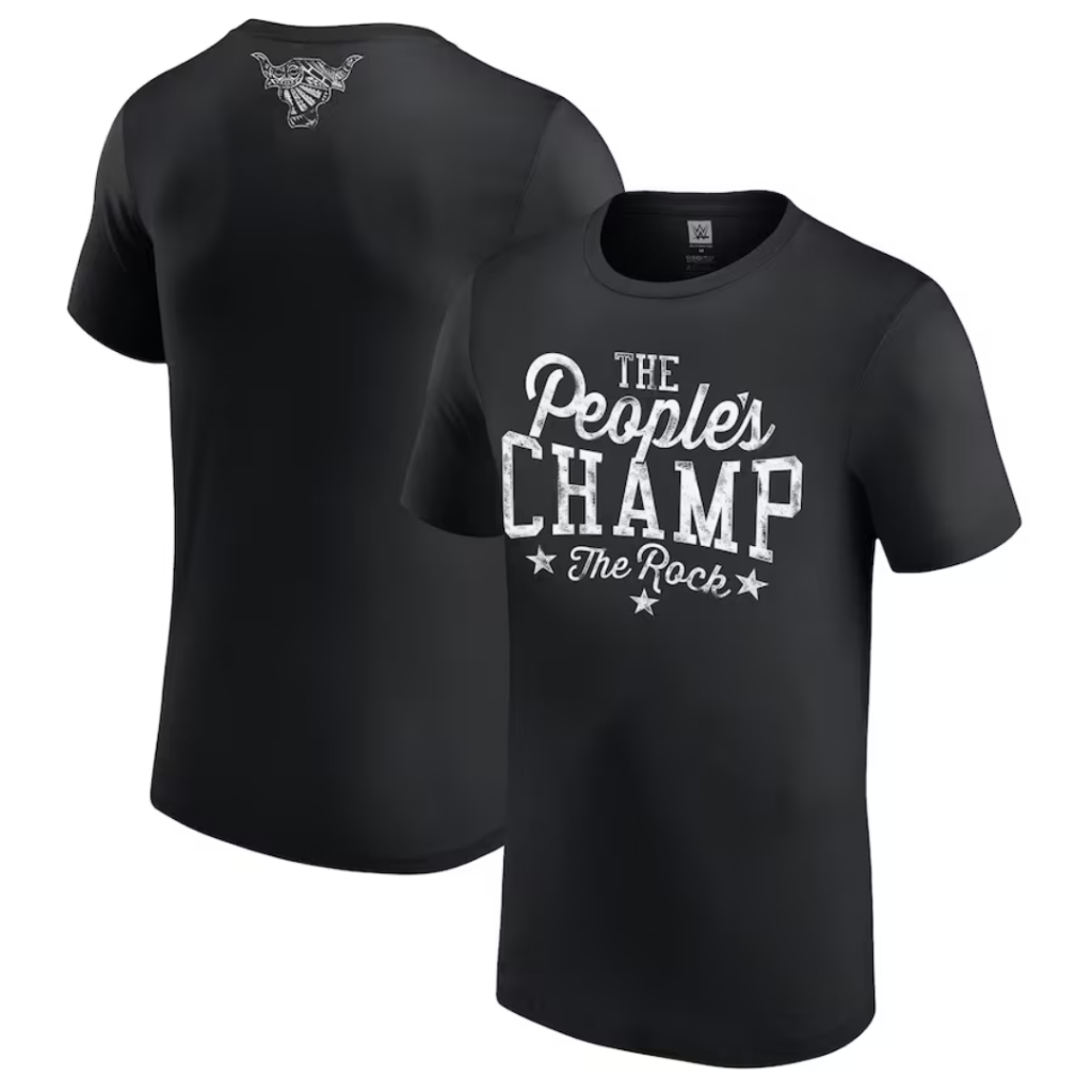 Kaos WWE The Rock The People's Champ Hitam