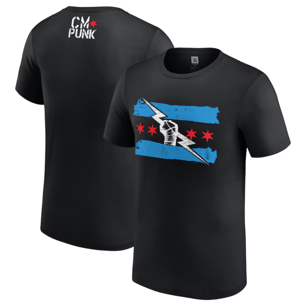 Kaos WWE CM Punk Return Hitam