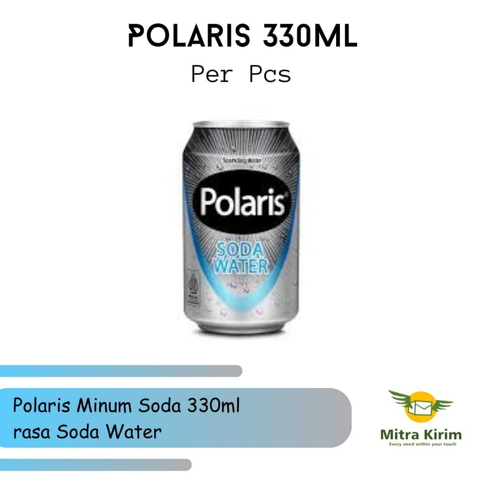 

Polaris 330 Ml Minuman Soda rasa Soda Water, Sarsaparila, Coffe Cream