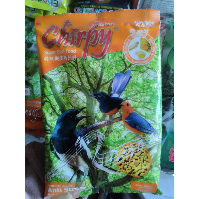 pakan burung chirpy kuning 400g