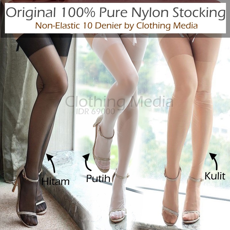 Stoking Premium Full Nylon Bridal Stocking Pengantin Silky Retro 0911