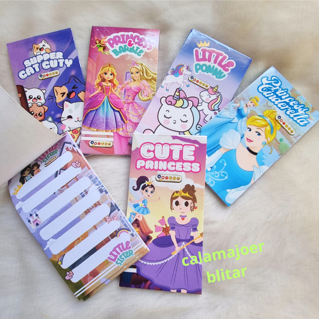 

MEMO MINI || BUKU TULIS MINI / MEMO NOTE BOOK / BUKU ANAK / BUKU KARAKTER LUCU CATATAN MINI