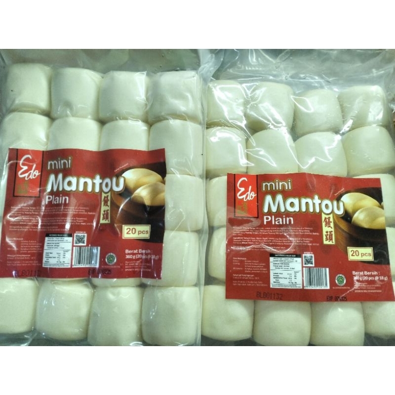 

[INSTANT & SAMEDAY ONLY] Edo Mini Mantou Plain HALAL Mini Mantou Tawar 20Pcs Lokal
