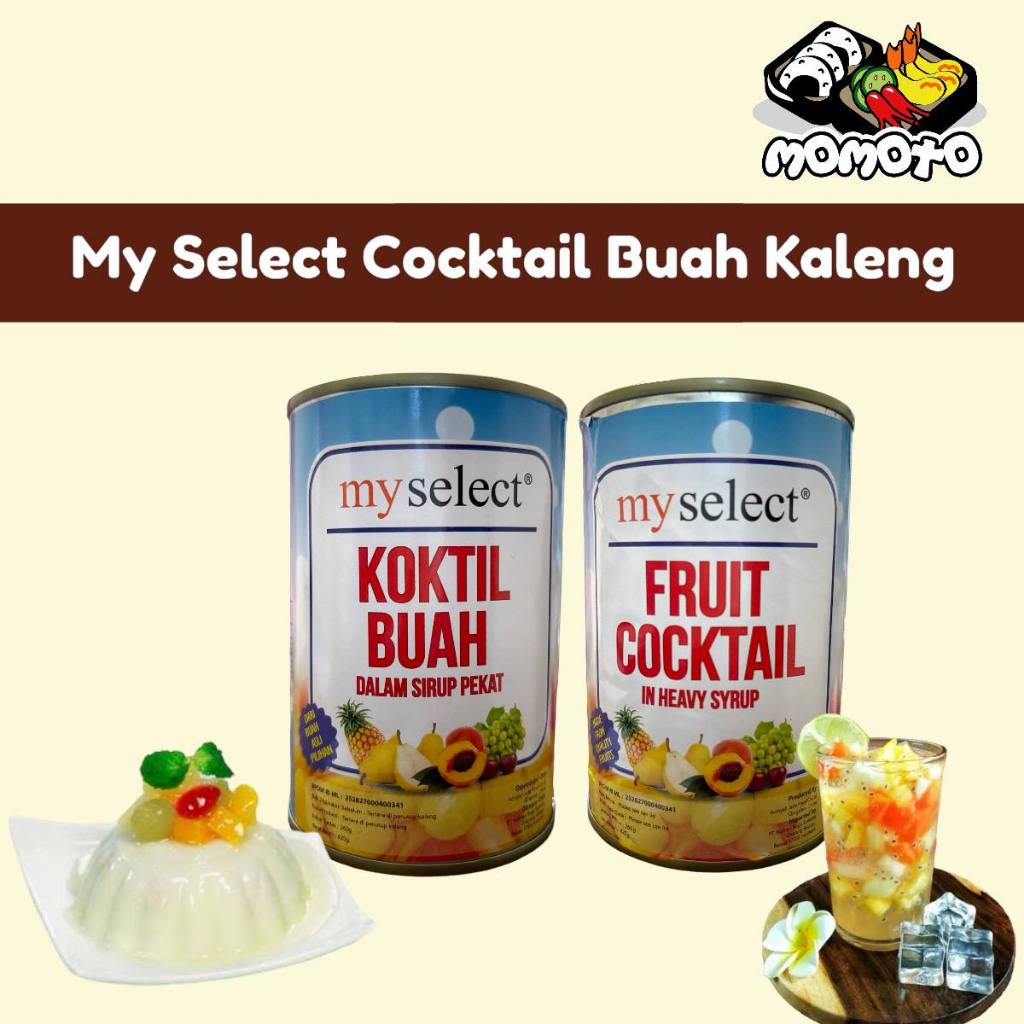 

My Select Fruit Cocktail Buah Kaleng Asli 425 gram Koktil Sirup