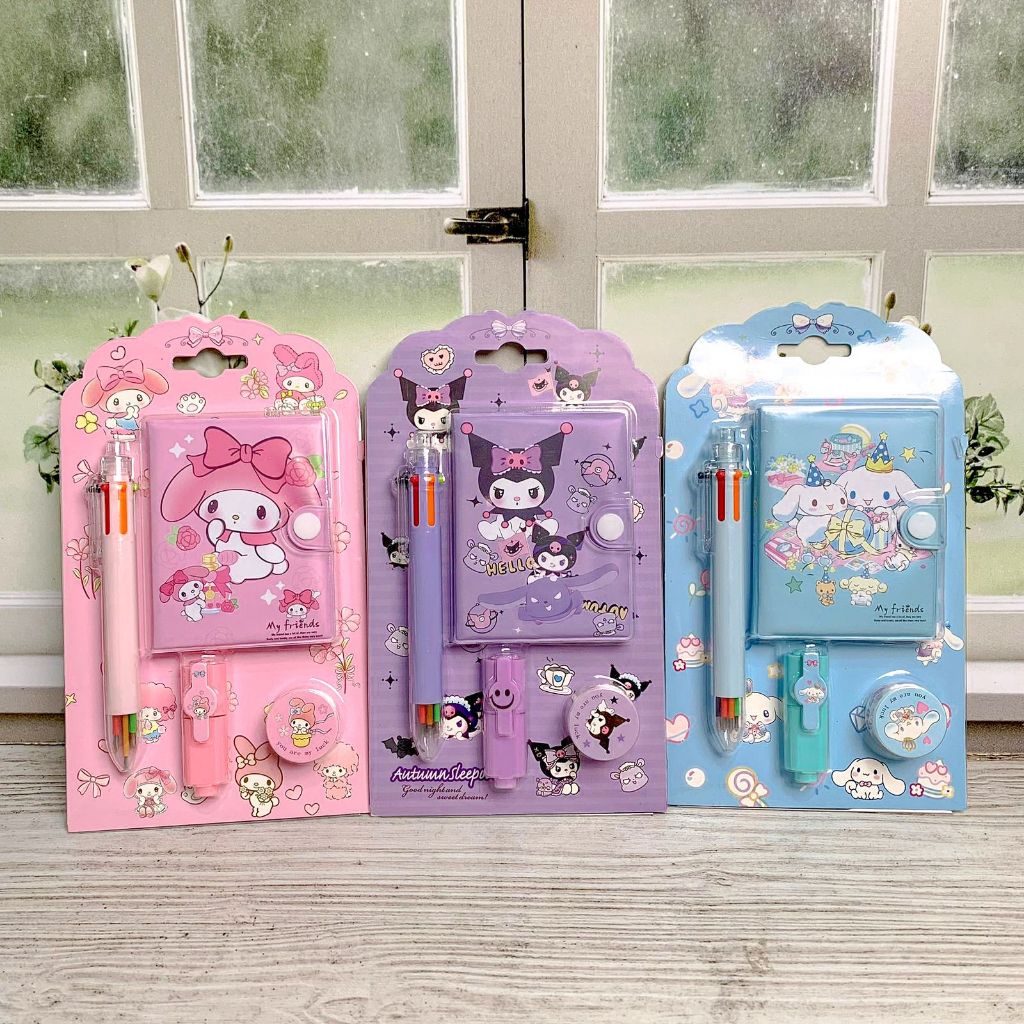 

Set ATK isi 4 PCS Karakter Sanrio/ Mymelody, Cinnamoroll, Kuromi SAT-1259