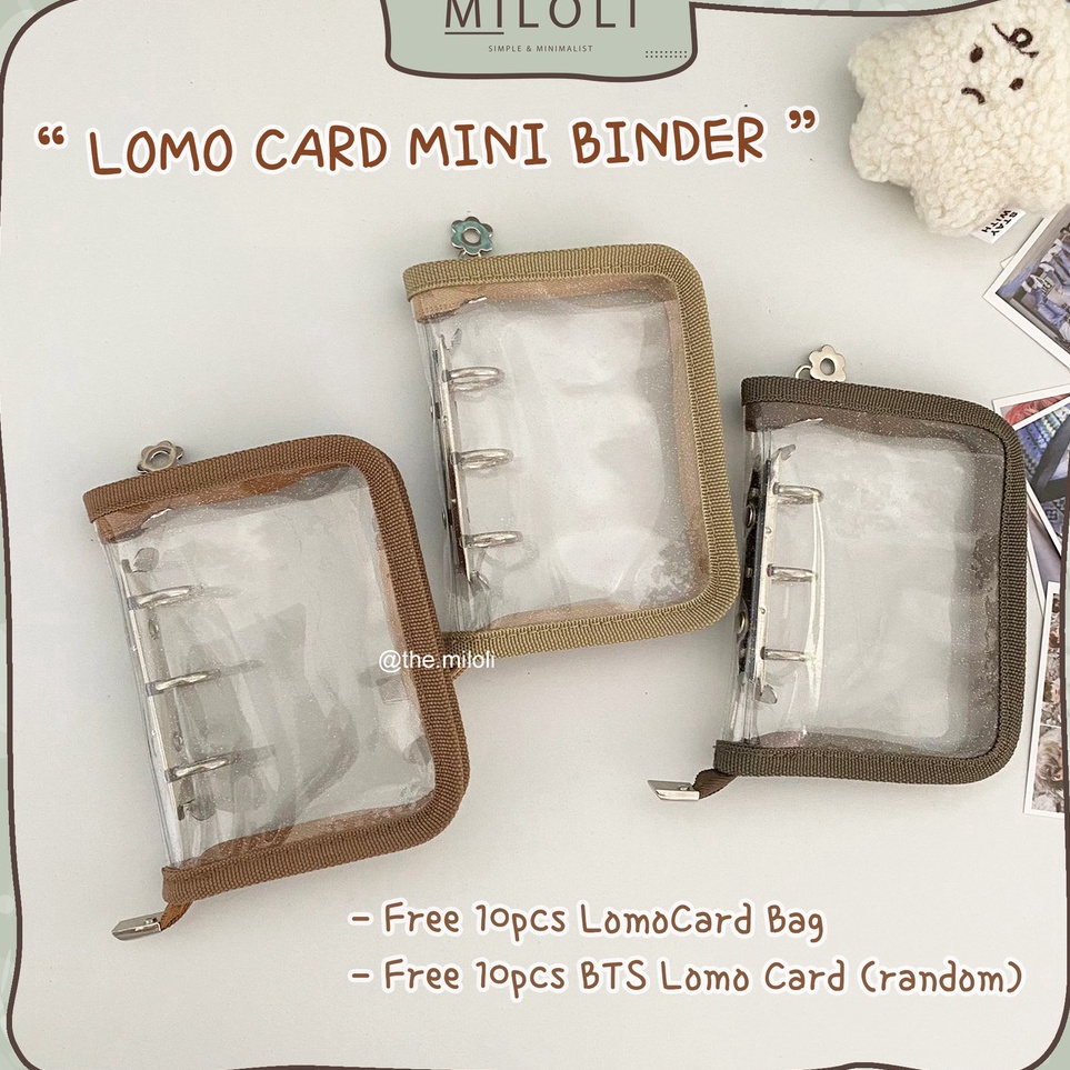 

Laris MILOLI Mini Binder Aesthetic for Binder Lomo Card Holder F137