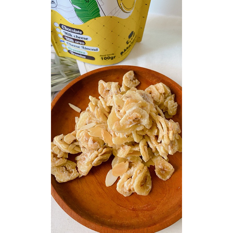 

KERIPIK PISANG LUMER RASA CHEESE ALMOND TERMURAH