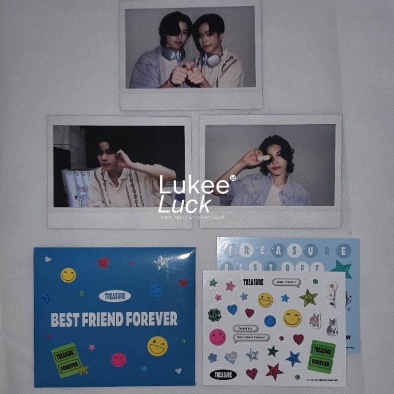 TREASURE - BEST FRIEND FOREVER/BFF MD POP UP (INSTA PHOTOCARD & STICKER SET) JUNGHWAN ASAHI