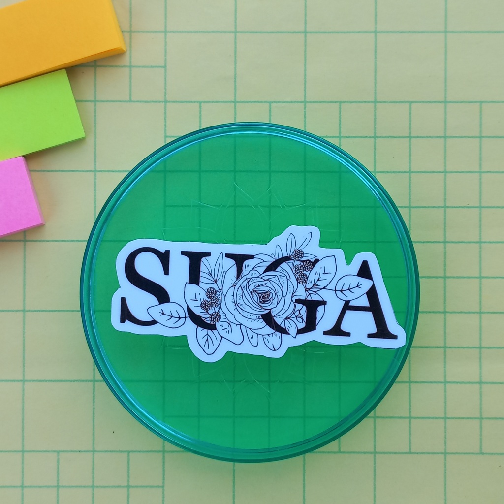 

(MINIMAL BELI 5) STICKER CUTTING MIN YOONGI SUGA BTS WATERPROOF