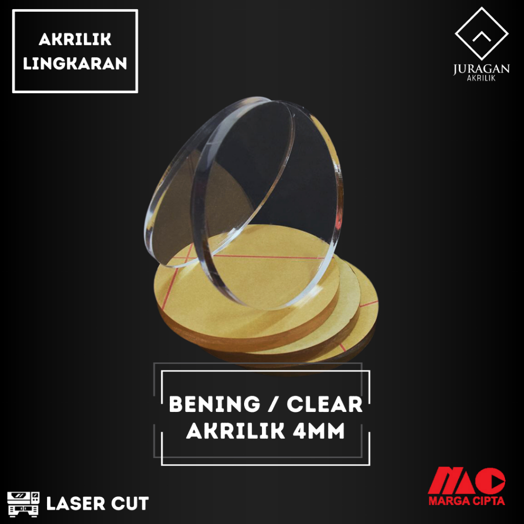 

Akrilik Marga Cipta Bening Bulat / Lingkaran 4mm Rp49 / cm