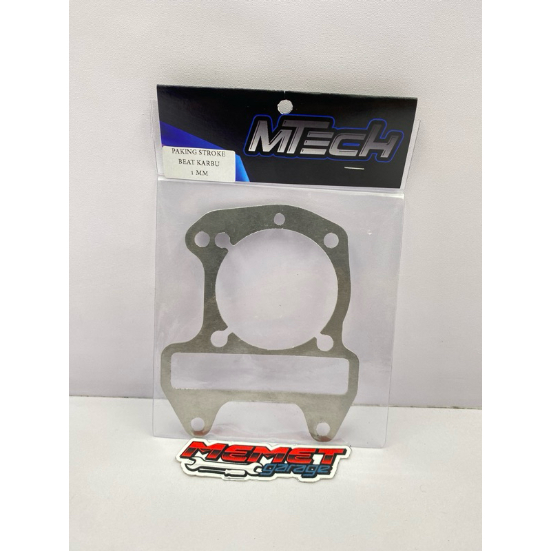 Paking blok bawah almu beat karbu scoopy karbu tebal 1mm almunium cnc