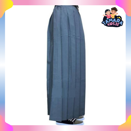 Rok Sekolah SMP & SMA - Rok Panjang Perempuan Rok Abu Biru Rempel Panjang Sekolah SMP SMA Murah
