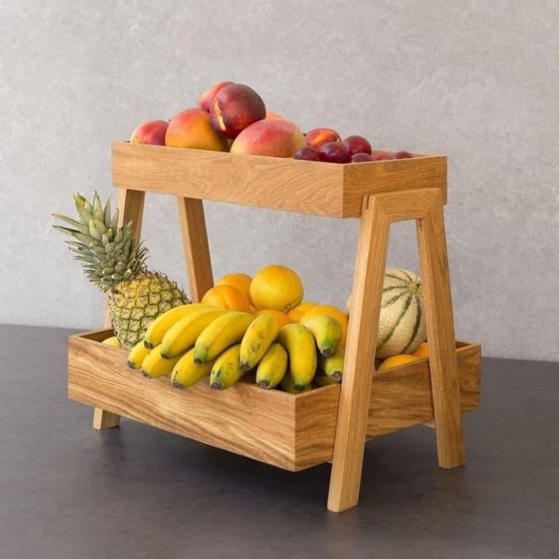 Rak Bawang Rak Buah Serbaguna kayu