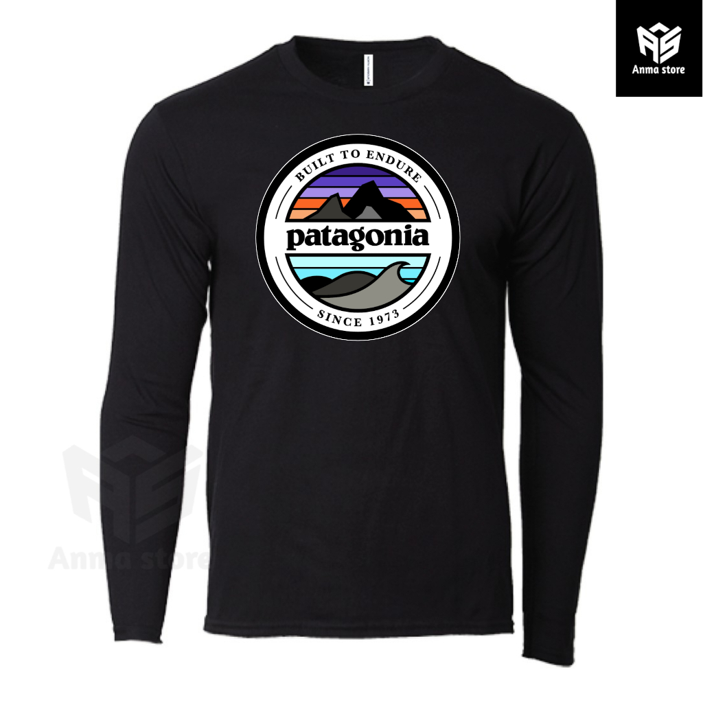Kaos Baju Lengan Panjang Pendaki Gunung Patagonia Built To Endure