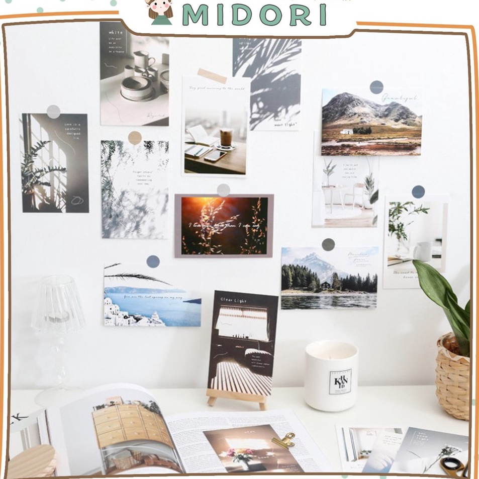 

Segera Cek MIDORI 15Pcs Scene Aesthetic POSTCARD Wall Deco B97