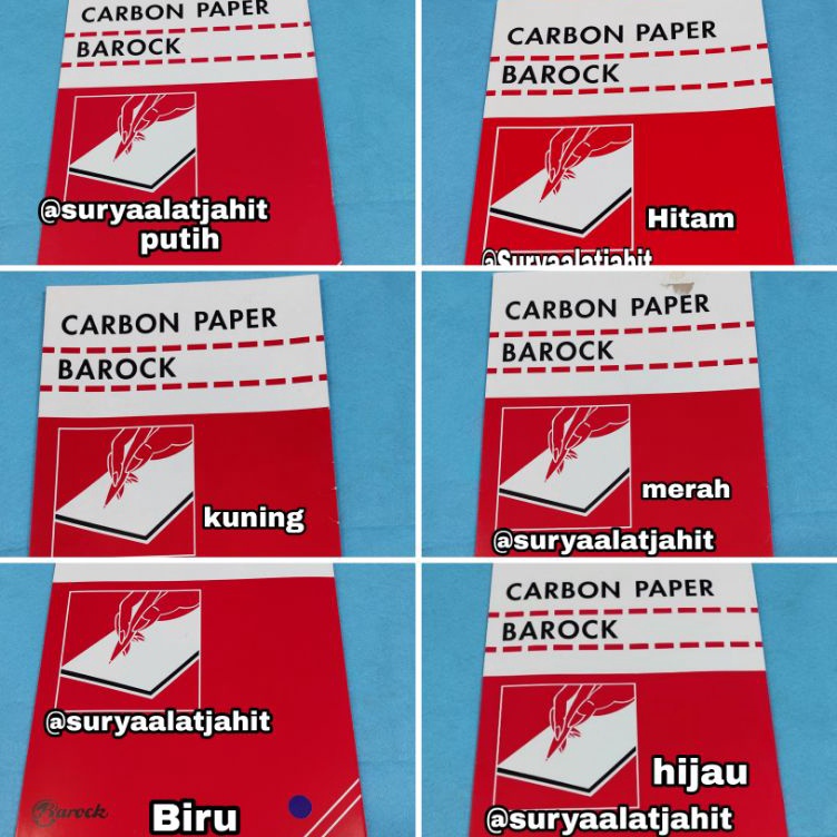 

Baru Karbon Paper jahit Barock 1Pak5lbr rp225pak