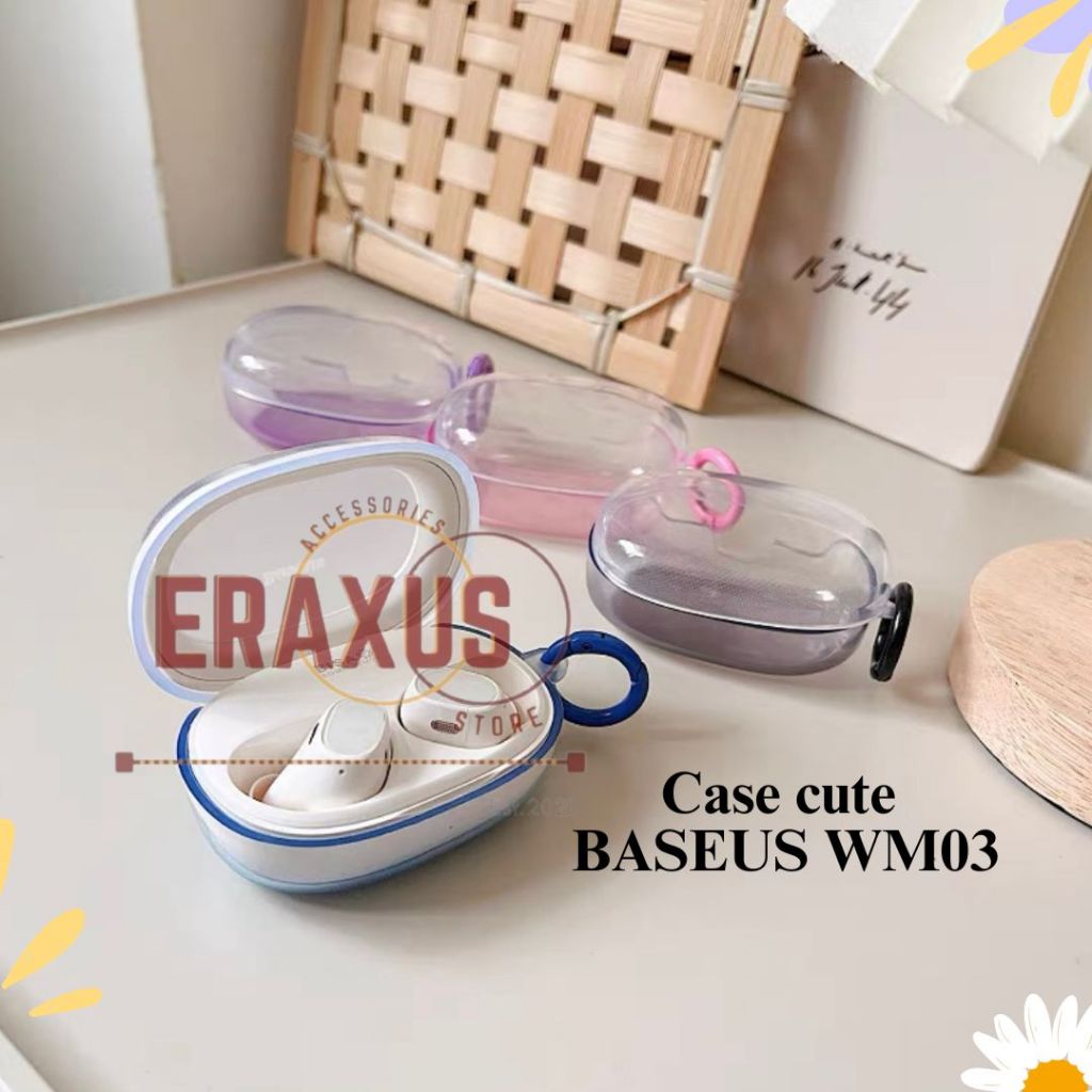 [Eraxus] Case Baseus WM03 Pelindung Earphone Simple Premium Rubber Clear Gradasi Casing Lucu Diy Cas