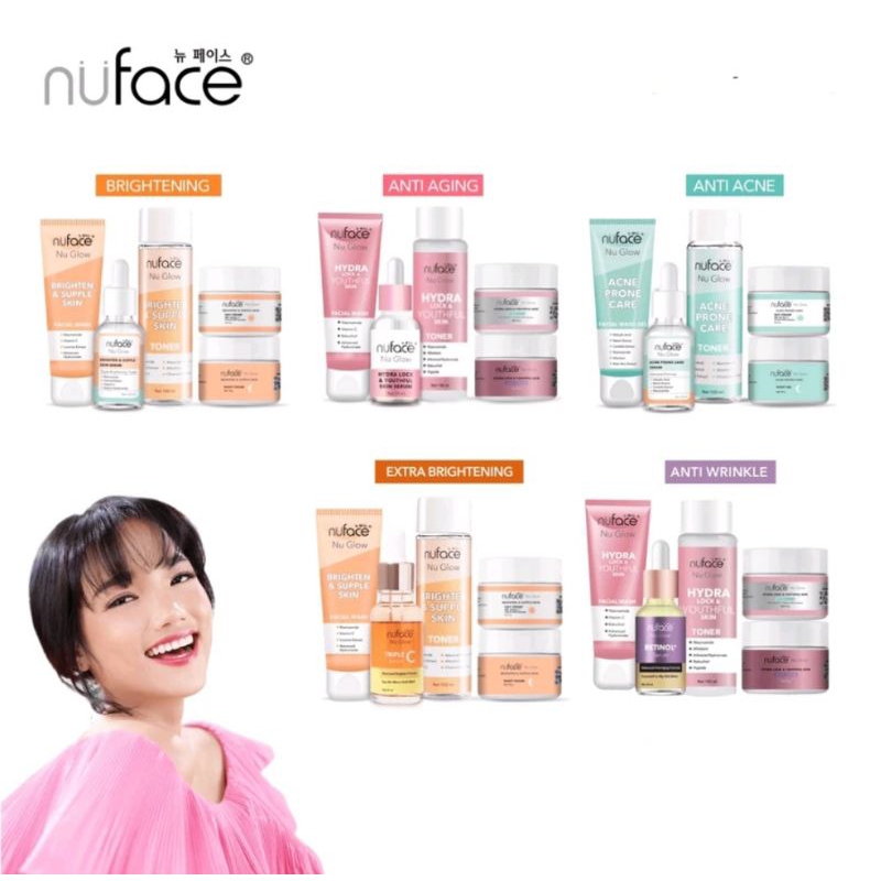 NUFACE - PAKET SKINCARE NUFACE BRIGHTENING ACNE GLOW