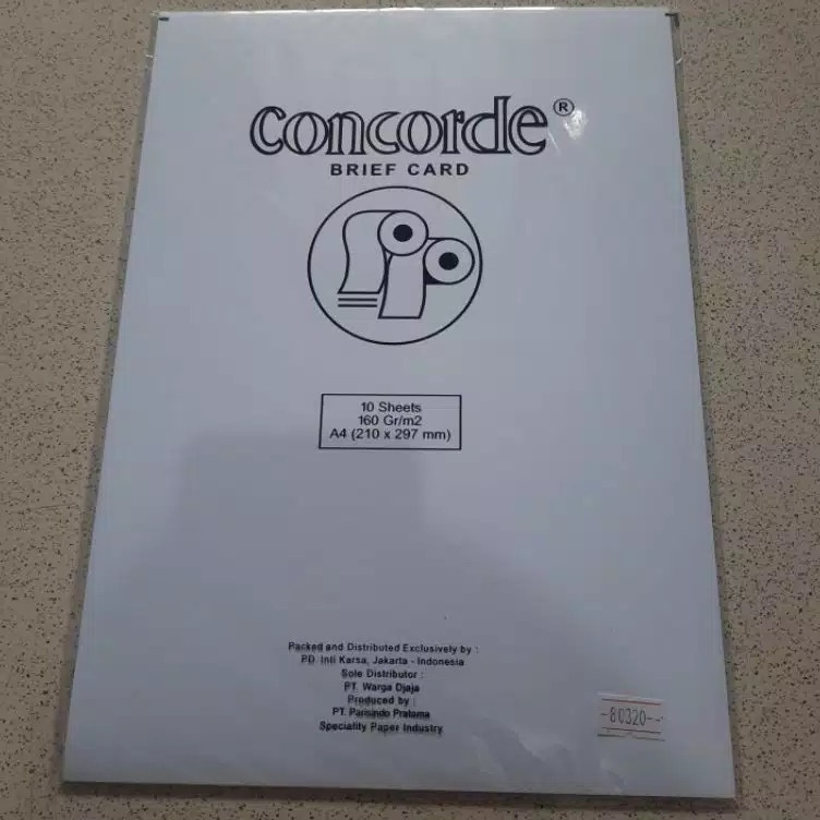 

Grosir Terbatas Kertas Concorde 16 gr 1 Lembar