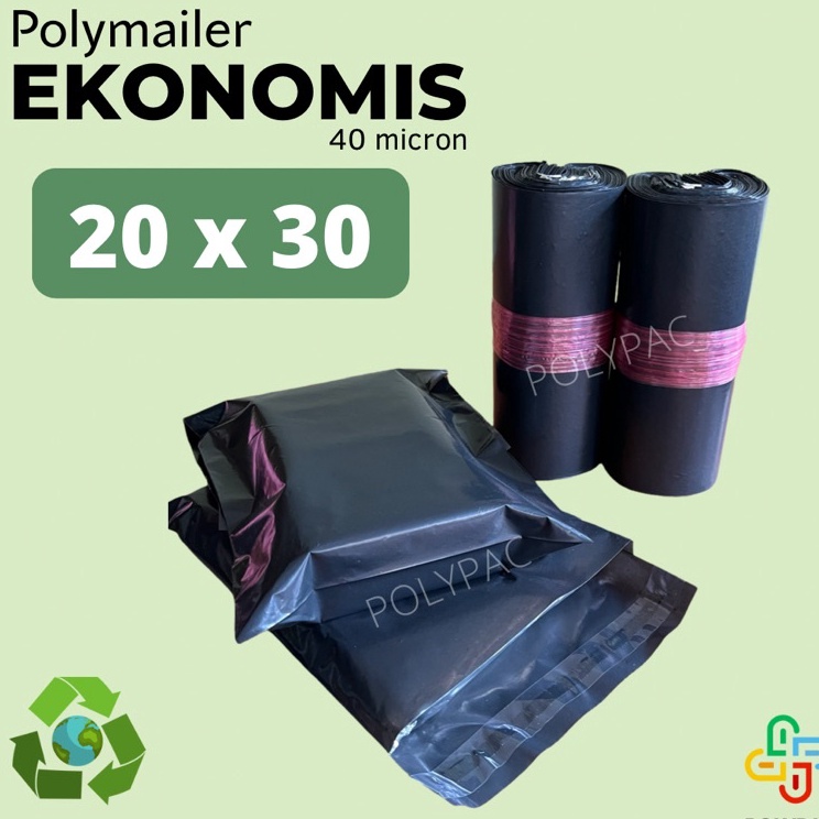 

Max Sale Polymailer Hitam Ekonomis 2x3 isi 1 pcs Polymailer Lem