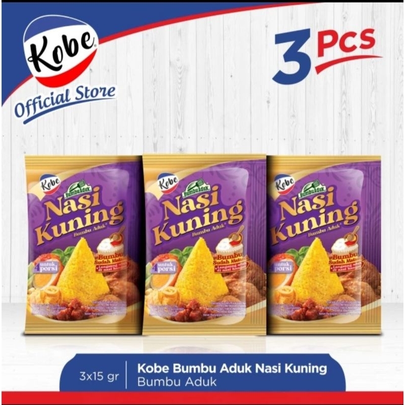 

Kobe Bumbu Aduk Nasi Kuning isi 3pcs