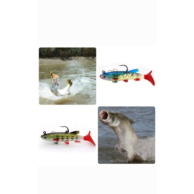 Umpan Pancing ikan Bahan Karet Lentur 1pcs