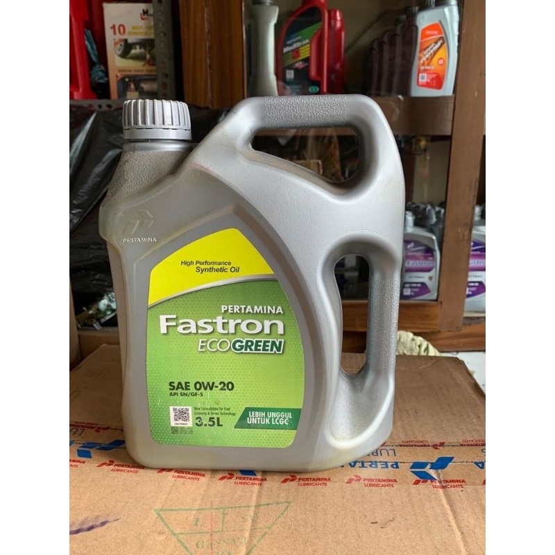 Oli Fastron Eco Green SAE 0W-20 3.5 Liter -Mobil LCGC -Pertamina ORI