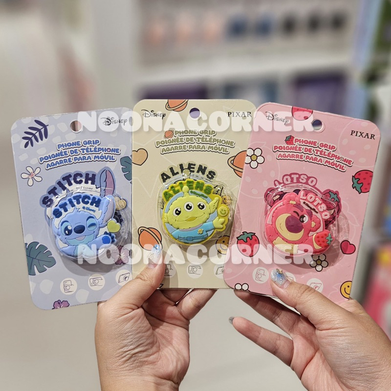 Miniso x Disney‼️ Popsocket / Phone Ring Grip Disney Pixar Collections Lotso, Aliens, Stitch