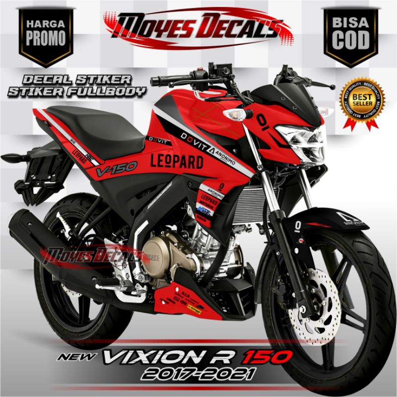( COD )Decal Yamaha New VIXION R 155 Leopard //Decal Stiker FullBody //Suport 2017 2018 2019 2020 20