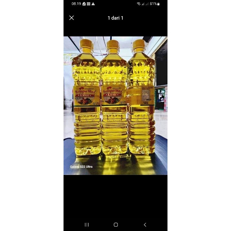 

kelapa mas km 900 Minyak Kemasan Botol [3 pcs/btl]