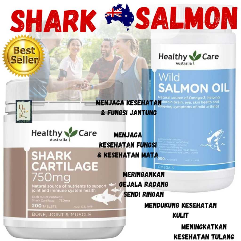 Healthy Care Wild Salmon Oil  isi 500 kapsul