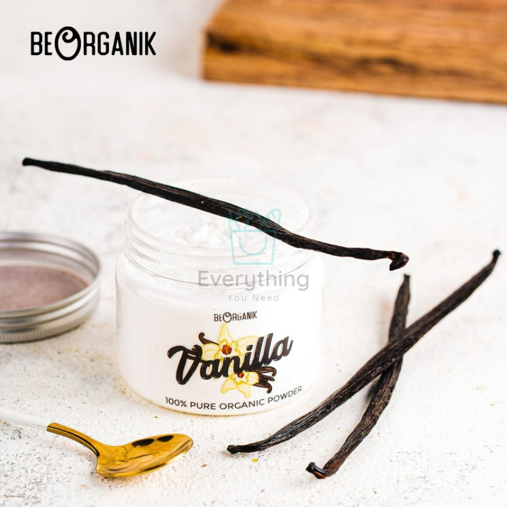 

100% Original Perisa Vanila Bubuk Organik Premium / Beorganik Vanilla Essence Powder 80gr