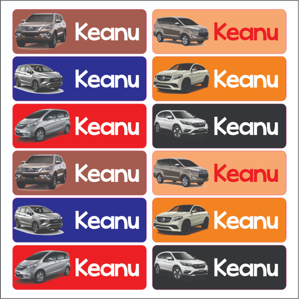 

Label Nama Vynil Commerical Car Tahan Air